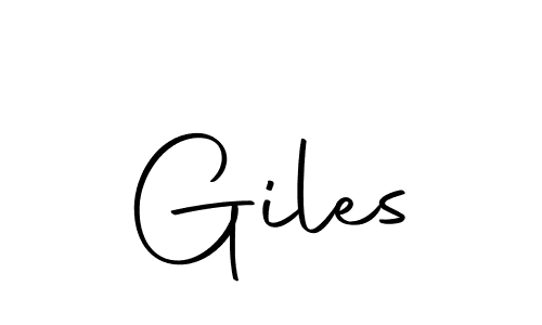 You should practise on your own different ways (Autography-DOLnW) to write your name (Giles) in signature. don't let someone else do it for you. Giles signature style 10 images and pictures png