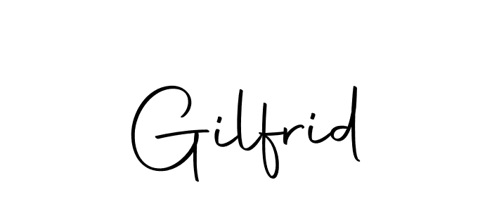 Use a signature maker to create a handwritten signature online. With this signature software, you can design (Autography-DOLnW) your own signature for name Gilfrid. Gilfrid signature style 10 images and pictures png