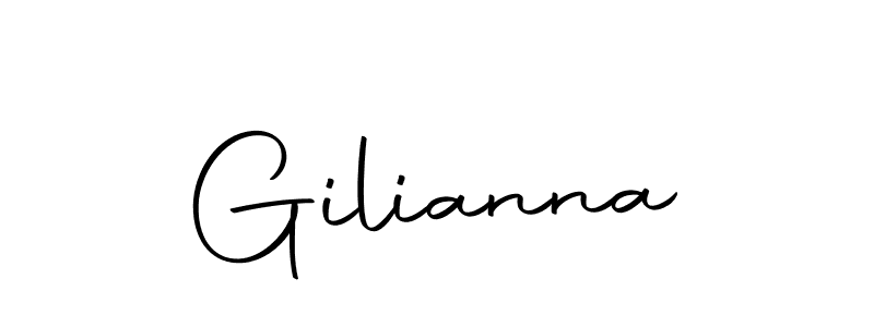 Design your own signature with our free online signature maker. With this signature software, you can create a handwritten (Autography-DOLnW) signature for name Gilianna. Gilianna signature style 10 images and pictures png