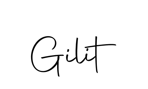 Create a beautiful signature design for name Gilit. With this signature (Autography-DOLnW) fonts, you can make a handwritten signature for free. Gilit signature style 10 images and pictures png