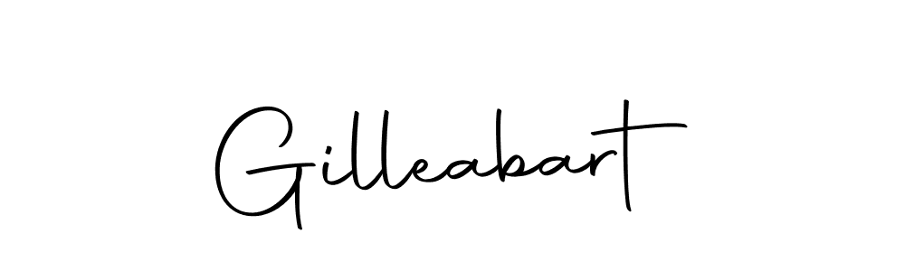 Create a beautiful signature design for name Gilleabart. With this signature (Autography-DOLnW) fonts, you can make a handwritten signature for free. Gilleabart signature style 10 images and pictures png