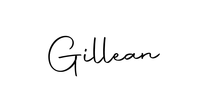 Design your own signature with our free online signature maker. With this signature software, you can create a handwritten (Autography-DOLnW) signature for name Gillean. Gillean signature style 10 images and pictures png