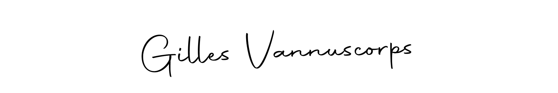 Also we have Gilles Vannuscorps name is the best signature style. Create professional handwritten signature collection using Autography-DOLnW autograph style. Gilles Vannuscorps signature style 10 images and pictures png