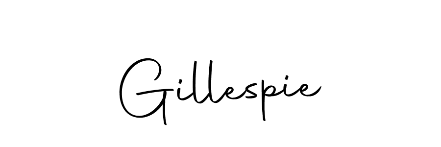 Create a beautiful signature design for name Gillespie. With this signature (Autography-DOLnW) fonts, you can make a handwritten signature for free. Gillespie signature style 10 images and pictures png
