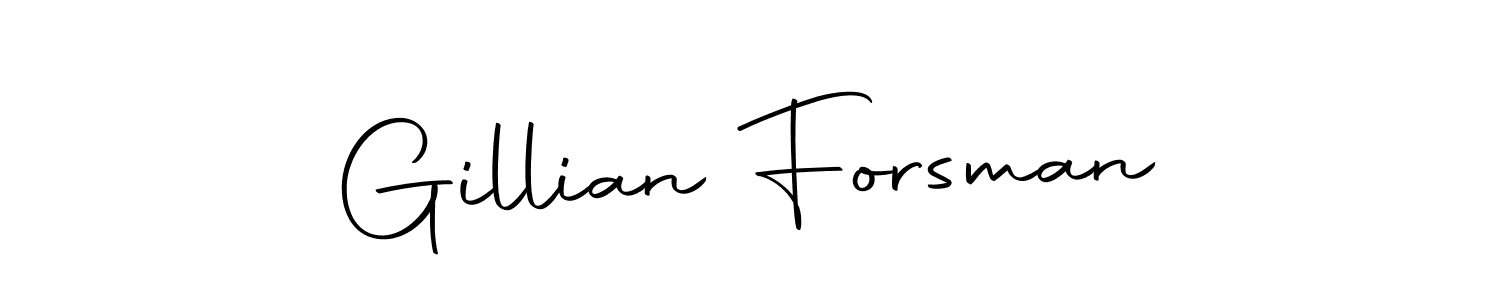 Gillian Forsman stylish signature style. Best Handwritten Sign (Autography-DOLnW) for my name. Handwritten Signature Collection Ideas for my name Gillian Forsman. Gillian Forsman signature style 10 images and pictures png