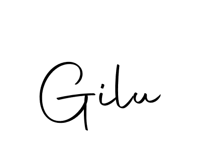 Design your own signature with our free online signature maker. With this signature software, you can create a handwritten (Autography-DOLnW) signature for name Gilu. Gilu signature style 10 images and pictures png