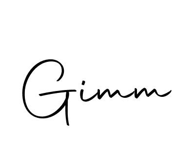 Use a signature maker to create a handwritten signature online. With this signature software, you can design (Autography-DOLnW) your own signature for name Gimm. Gimm signature style 10 images and pictures png