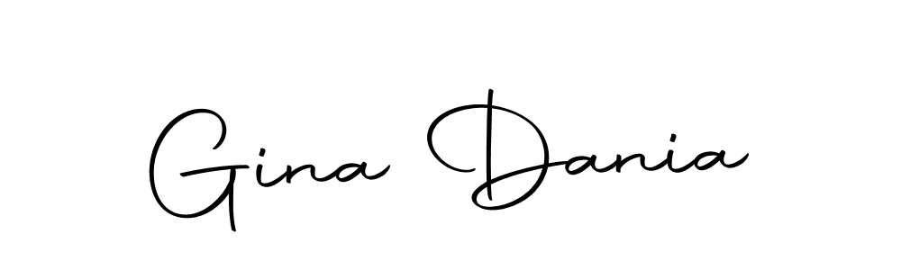 Use a signature maker to create a handwritten signature online. With this signature software, you can design (Autography-DOLnW) your own signature for name Gina Dania. Gina Dania signature style 10 images and pictures png