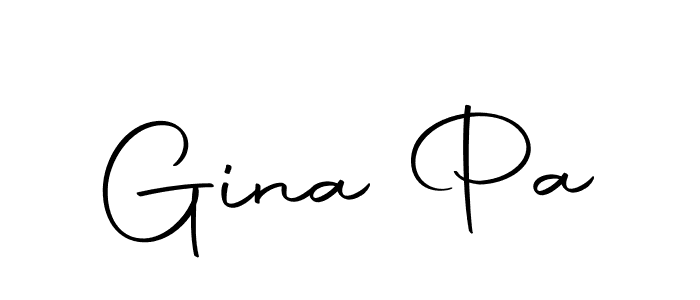 How to make Gina Pa signature? Autography-DOLnW is a professional autograph style. Create handwritten signature for Gina Pa name. Gina Pa signature style 10 images and pictures png