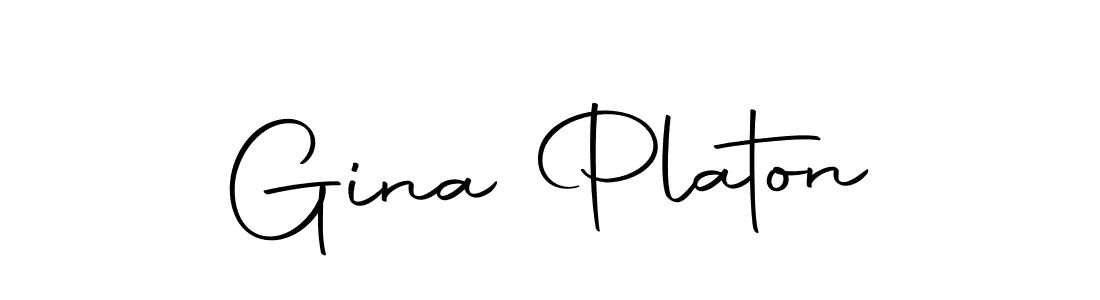 Create a beautiful signature design for name Gina Platon. With this signature (Autography-DOLnW) fonts, you can make a handwritten signature for free. Gina Platon signature style 10 images and pictures png