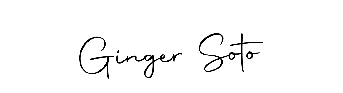 Use a signature maker to create a handwritten signature online. With this signature software, you can design (Autography-DOLnW) your own signature for name Ginger Soto. Ginger Soto signature style 10 images and pictures png