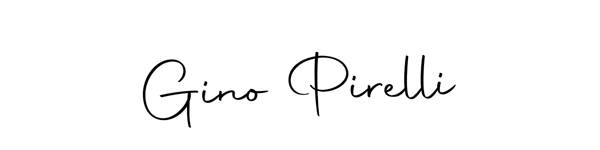 How to make Gino Pirelli name signature. Use Autography-DOLnW style for creating short signs online. This is the latest handwritten sign. Gino Pirelli signature style 10 images and pictures png