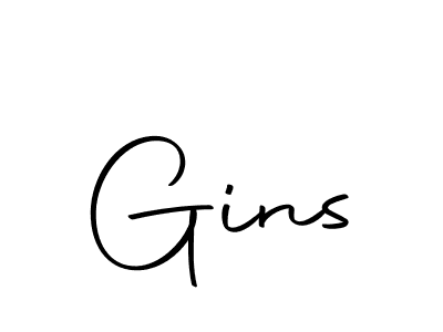 How to make Gins signature? Autography-DOLnW is a professional autograph style. Create handwritten signature for Gins name. Gins signature style 10 images and pictures png