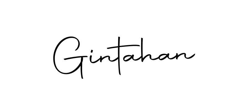How to make Gintahan name signature. Use Autography-DOLnW style for creating short signs online. This is the latest handwritten sign. Gintahan signature style 10 images and pictures png