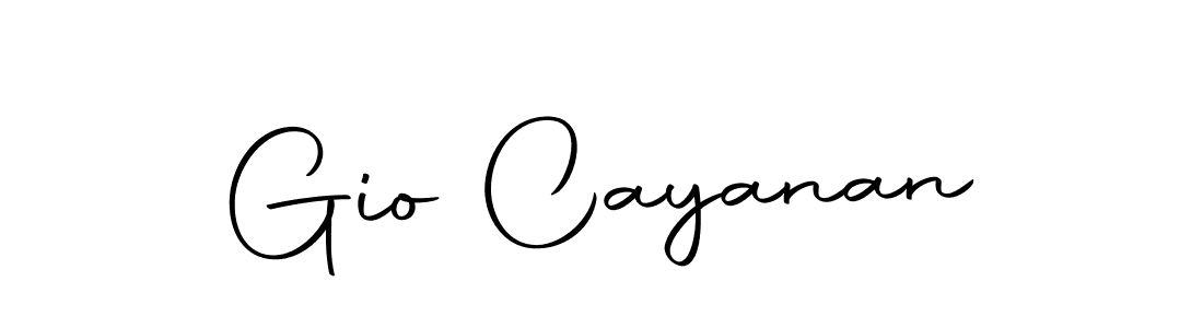 Design your own signature with our free online signature maker. With this signature software, you can create a handwritten (Autography-DOLnW) signature for name Gio Cayanan. Gio Cayanan signature style 10 images and pictures png