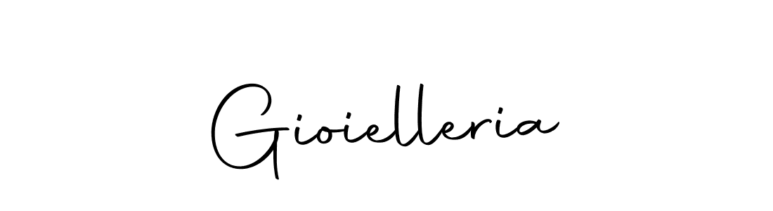 Create a beautiful signature design for name Gioielleria. With this signature (Autography-DOLnW) fonts, you can make a handwritten signature for free. Gioielleria signature style 10 images and pictures png