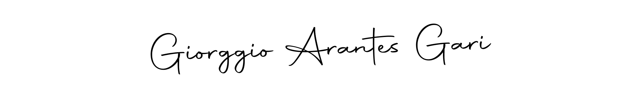 The best way (Autography-DOLnW) to make a short signature is to pick only two or three words in your name. The name Giorggio Arantes Gari include a total of six letters. For converting this name. Giorggio Arantes Gari signature style 10 images and pictures png