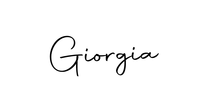 Use a signature maker to create a handwritten signature online. With this signature software, you can design (Autography-DOLnW) your own signature for name Giorgia. Giorgia signature style 10 images and pictures png