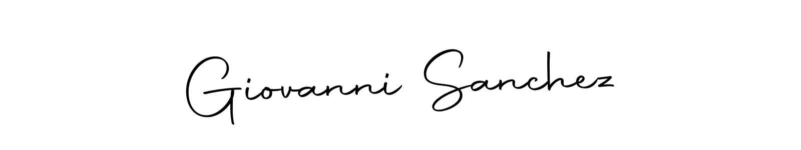 Design your own signature with our free online signature maker. With this signature software, you can create a handwritten (Autography-DOLnW) signature for name Giovanni Sanchez. Giovanni Sanchez signature style 10 images and pictures png