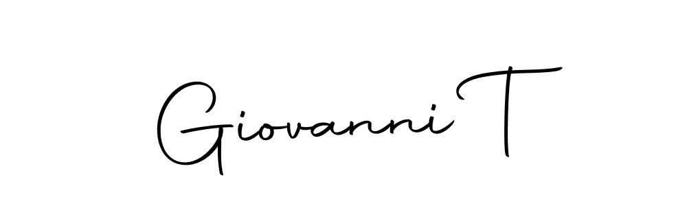Make a beautiful signature design for name Giovanni T. With this signature (Autography-DOLnW) style, you can create a handwritten signature for free. Giovanni T signature style 10 images and pictures png