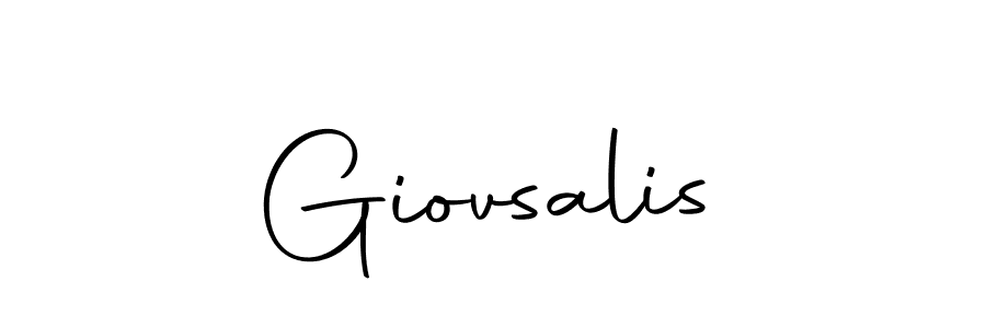 Make a beautiful signature design for name Giovsalis. With this signature (Autography-DOLnW) style, you can create a handwritten signature for free. Giovsalis signature style 10 images and pictures png