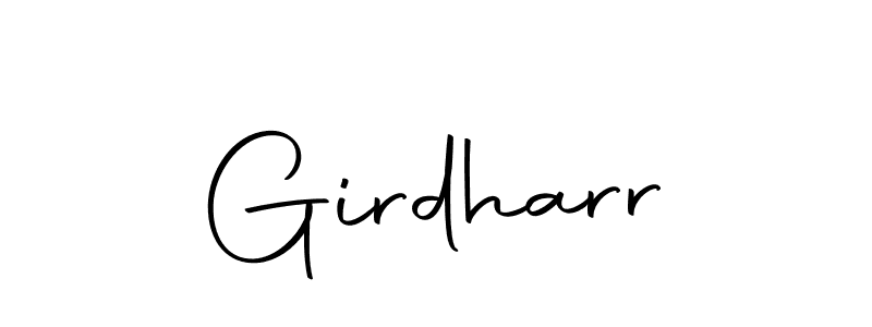 How to make Girdharr name signature. Use Autography-DOLnW style for creating short signs online. This is the latest handwritten sign. Girdharr signature style 10 images and pictures png
