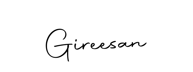 How to make Gireesan signature? Autography-DOLnW is a professional autograph style. Create handwritten signature for Gireesan name. Gireesan signature style 10 images and pictures png