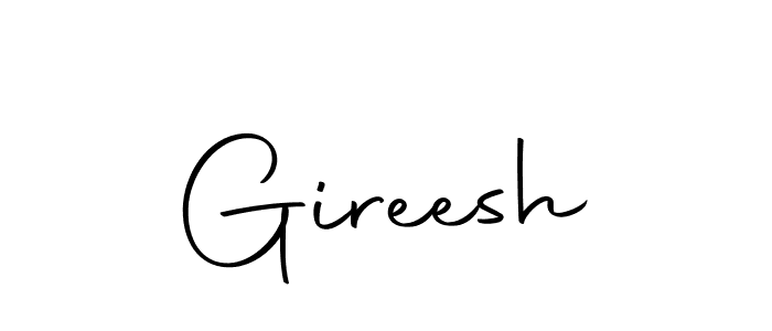 if you are searching for the best signature style for your name Gireesh. so please give up your signature search. here we have designed multiple signature styles  using Autography-DOLnW. Gireesh signature style 10 images and pictures png