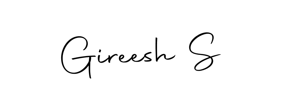 Here are the top 10 professional signature styles for the name Gireesh S. These are the best autograph styles you can use for your name. Gireesh S signature style 10 images and pictures png