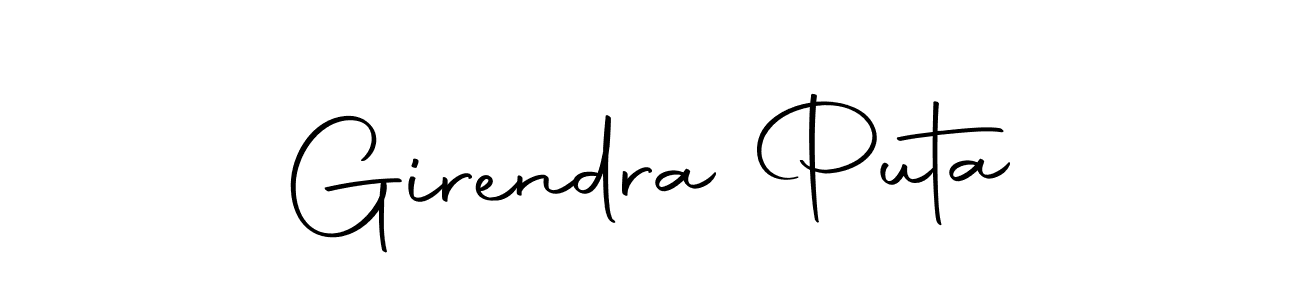 Girendra Puta stylish signature style. Best Handwritten Sign (Autography-DOLnW) for my name. Handwritten Signature Collection Ideas for my name Girendra Puta. Girendra Puta signature style 10 images and pictures png