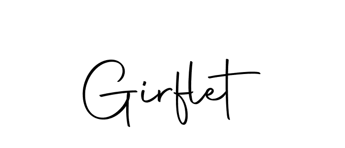 Create a beautiful signature design for name Girflet. With this signature (Autography-DOLnW) fonts, you can make a handwritten signature for free. Girflet signature style 10 images and pictures png
