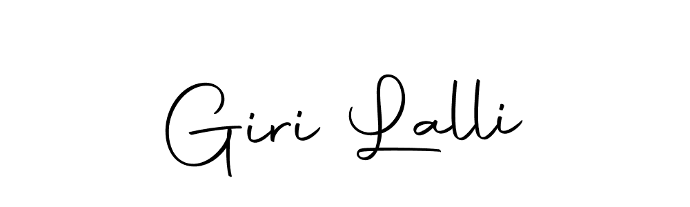 Make a beautiful signature design for name Giri Lalli. With this signature (Autography-DOLnW) style, you can create a handwritten signature for free. Giri Lalli signature style 10 images and pictures png