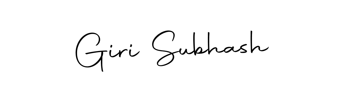 Create a beautiful signature design for name Giri Subhash. With this signature (Autography-DOLnW) fonts, you can make a handwritten signature for free. Giri Subhash signature style 10 images and pictures png
