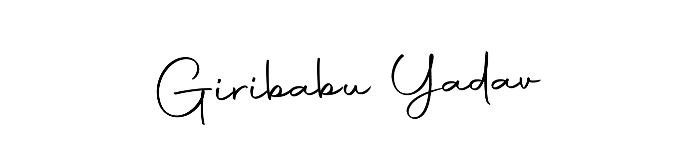 How to make Giribabu Yadav signature? Autography-DOLnW is a professional autograph style. Create handwritten signature for Giribabu Yadav name. Giribabu Yadav signature style 10 images and pictures png