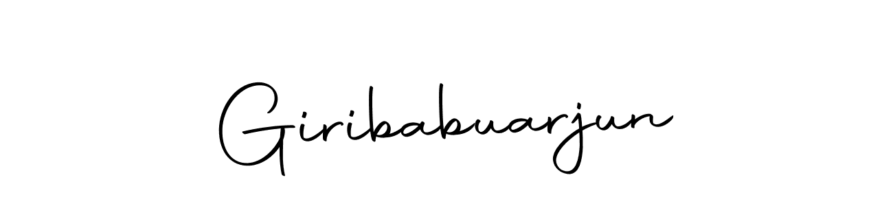 Create a beautiful signature design for name Giribabuarjun. With this signature (Autography-DOLnW) fonts, you can make a handwritten signature for free. Giribabuarjun signature style 10 images and pictures png