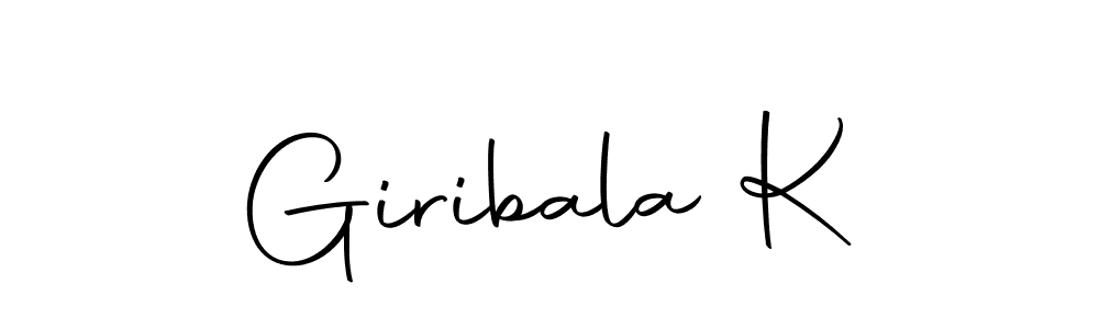 if you are searching for the best signature style for your name Giribala K. so please give up your signature search. here we have designed multiple signature styles  using Autography-DOLnW. Giribala K signature style 10 images and pictures png