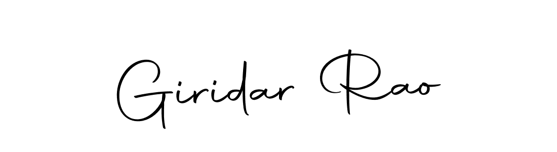 Make a short Giridar Rao signature style. Manage your documents anywhere anytime using Autography-DOLnW. Create and add eSignatures, submit forms, share and send files easily. Giridar Rao signature style 10 images and pictures png