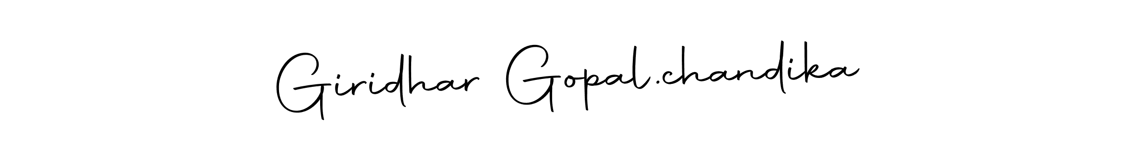 The best way (Autography-DOLnW) to make a short signature is to pick only two or three words in your name. The name Giridhar Gopal.chandika include a total of six letters. For converting this name. Giridhar Gopal.chandika signature style 10 images and pictures png