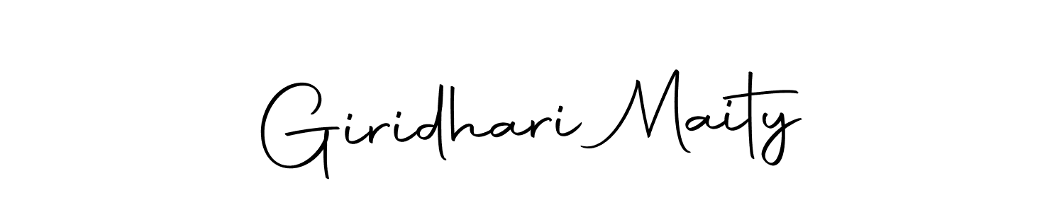 Design your own signature with our free online signature maker. With this signature software, you can create a handwritten (Autography-DOLnW) signature for name Giridhari Maity. Giridhari Maity signature style 10 images and pictures png