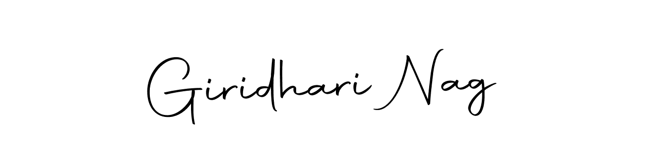 How to make Giridhari Nag name signature. Use Autography-DOLnW style for creating short signs online. This is the latest handwritten sign. Giridhari Nag signature style 10 images and pictures png