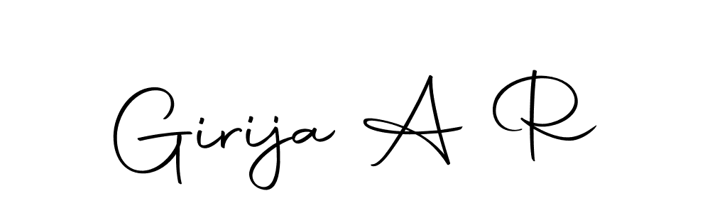 How to make Girija A R signature? Autography-DOLnW is a professional autograph style. Create handwritten signature for Girija A R name. Girija A R signature style 10 images and pictures png