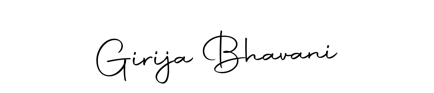 Also we have Girija Bhavani name is the best signature style. Create professional handwritten signature collection using Autography-DOLnW autograph style. Girija Bhavani signature style 10 images and pictures png