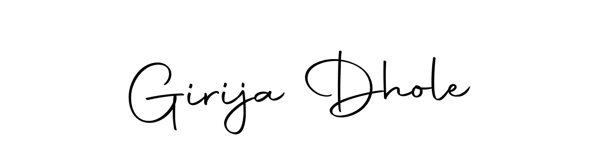 Make a beautiful signature design for name Girija Dhole. With this signature (Autography-DOLnW) style, you can create a handwritten signature for free. Girija Dhole signature style 10 images and pictures png