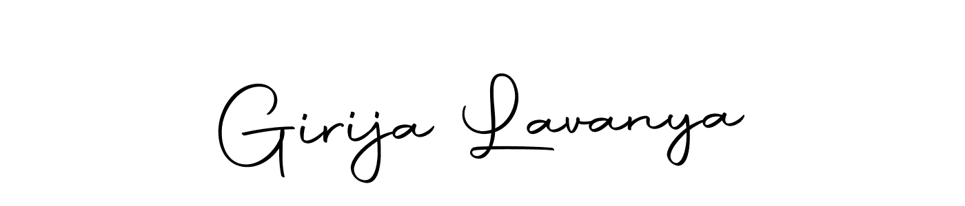 How to make Girija Lavanya signature? Autography-DOLnW is a professional autograph style. Create handwritten signature for Girija Lavanya name. Girija Lavanya signature style 10 images and pictures png