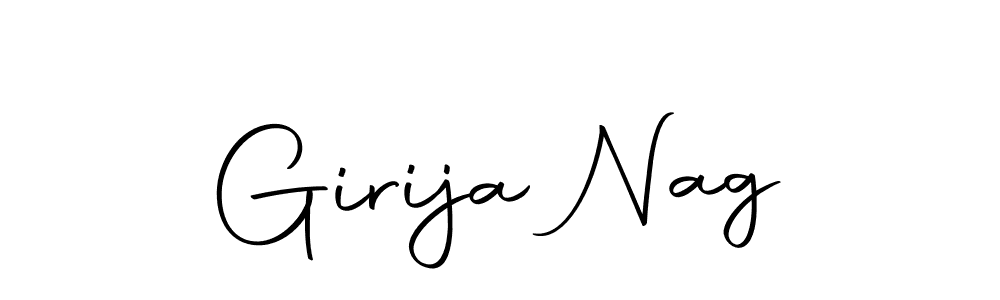 Design your own signature with our free online signature maker. With this signature software, you can create a handwritten (Autography-DOLnW) signature for name Girija Nag. Girija Nag signature style 10 images and pictures png