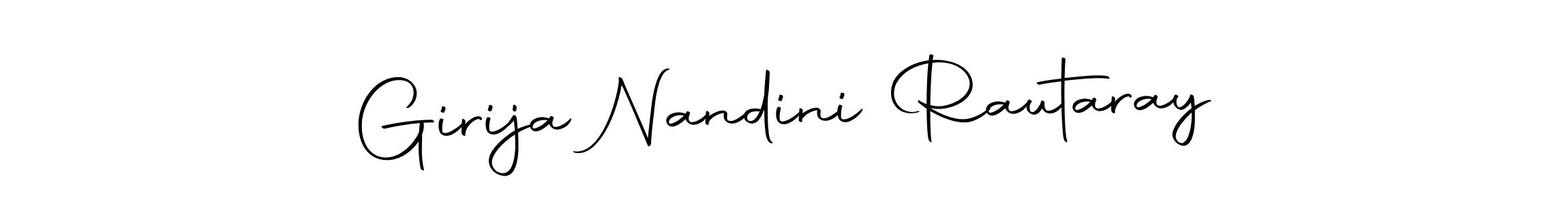 The best way (Autography-DOLnW) to make a short signature is to pick only two or three words in your name. The name Girija Nandini Rautaray include a total of six letters. For converting this name. Girija Nandini Rautaray signature style 10 images and pictures png