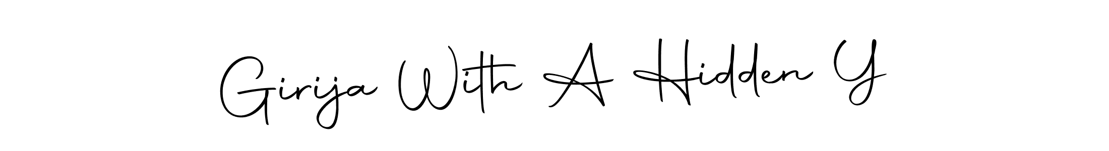 How to make Girija With A Hidden Y name signature. Use Autography-DOLnW style for creating short signs online. This is the latest handwritten sign. Girija With A Hidden Y signature style 10 images and pictures png