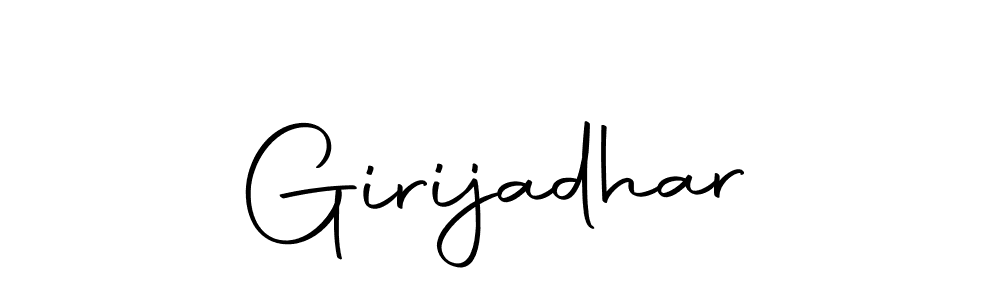 You should practise on your own different ways (Autography-DOLnW) to write your name (Girijadhar) in signature. don't let someone else do it for you. Girijadhar signature style 10 images and pictures png