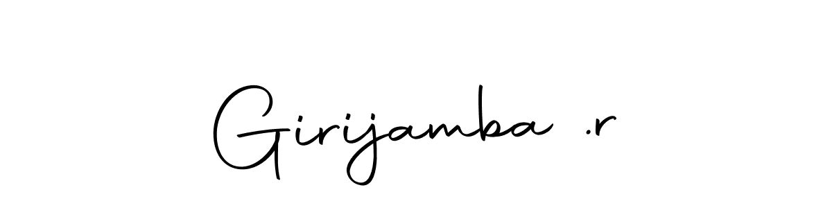 Check out images of Autograph of Girijamba .r name. Actor Girijamba .r Signature Style. Autography-DOLnW is a professional sign style online. Girijamba .r signature style 10 images and pictures png