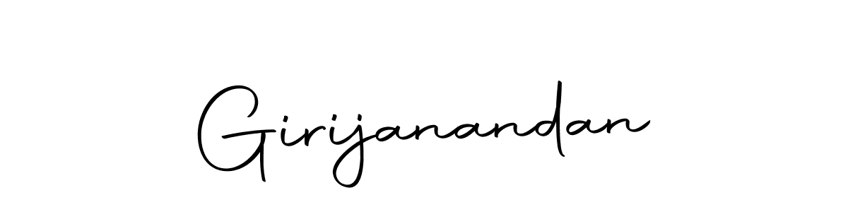 You should practise on your own different ways (Autography-DOLnW) to write your name (Girijanandan) in signature. don't let someone else do it for you. Girijanandan signature style 10 images and pictures png